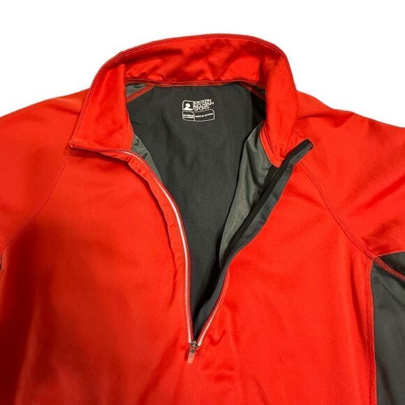 EMS orange gray 1/4 zip tech wick long sleeve pullover size women’s extra large - Picture 8 of 14